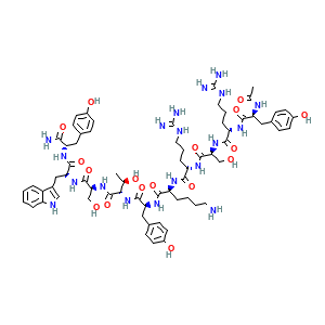 Estructura molecular Acetil Decapéptido-3 Rejuline CAS 935288-50-9