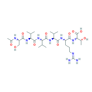 Acetyl Hexapeptide-38 Adifyline estructura molecular CAS 1400634-44-7