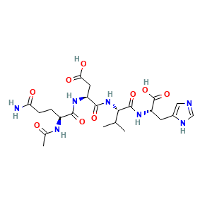 Estructura molecular Acetil Tetrapéptido-9 Dermican CAS 928006-50-2