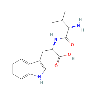 Estructura molecular Dipéptido-2 Val-Trp CAS 24587-37-9