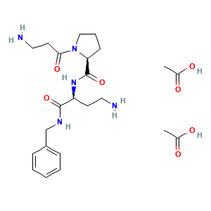 Estructura molecular Dipeptide Diaminobutyroyl Benzylamide Diacetate (Syn-Ake) CAS 823202-99-9