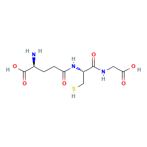 Glutatión (GSH) estructura molecular CAS 70-18-8