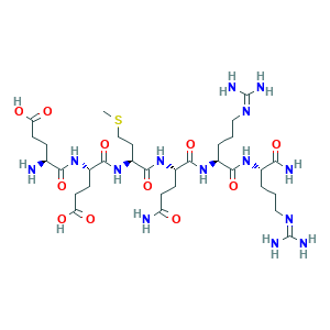 Estructura molecular Hexapéptido-3 CAS 1205679-02-2