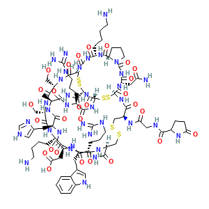 Estructura molecular Mu-conotoxina (XEP-018) CAS 936616-33-0