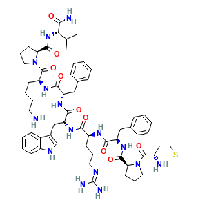 Nonapeptide-1 Melitane estructura molecular CAS 158563-45-2