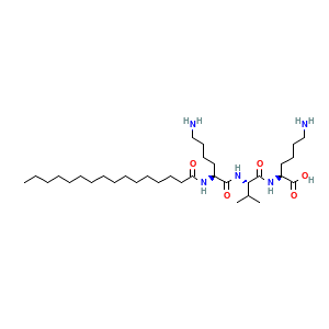 Estructura molecular Palmitoyl Tripeptide-5 CAS 623172-55-4