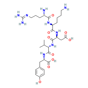 Estructura molecular Pentapéptido-1 Timopentina CAS 69558-55-0