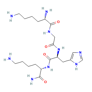Estructura molecular Tetrapéptido-3 CAS 827306-97-8
